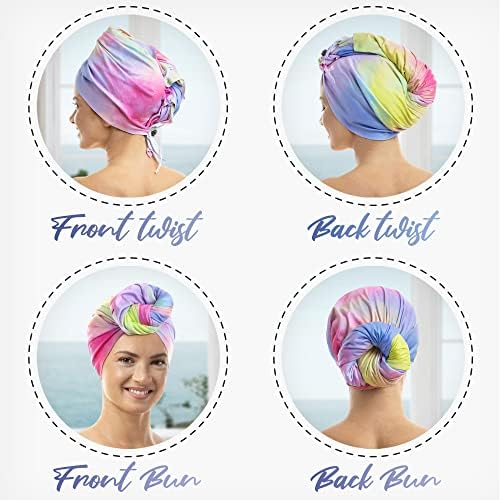 THE PERFECT HAIRCARE Microfiber Hair Plopping Towel Set – Super Absorbent Anti-Frizz Hair Drying Wrap + 2 Curl Scrunching Towels – Fast Drying, Lightweight Wrap for Women, Girls & All Hair Types - Image 6