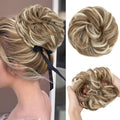 CJL HAIR Large Messy Bun Hair Piece Wavy Curly Scrunchies Synthetic Chignon Ponytail Hair Extensions Thick Updo Hairpieces for Women Bahama Beige by CJLHAIR