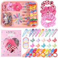 Rosvia Hair Accessories for Toddler Girls,463 Pcs Colorful Hair Ties Set with 26 Pcs Hair Clips,Cute Scrunchies,Butterfly Hair Clips,Ideal Gifts for Girl by Unknown