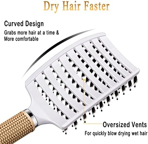 2 Pack Detangling Brushes for Women & Kids, Wet & Dry Hair, All Hair Types - Image 6