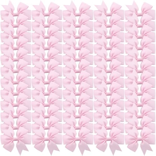 Babymatch Pink Hair Bows: 60pcs 3 inch Bow Clips for Toddlers and Little Girls, Kids, Pigtail, Birthday, School, Parties, Gift Set by Babymatch