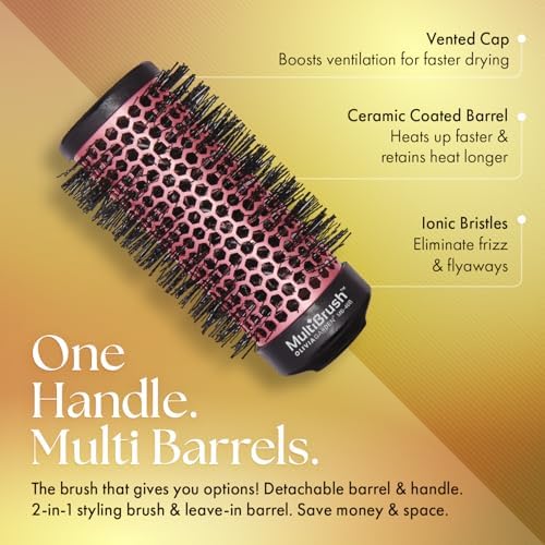 Olivia Garden MultiBrush - Non-Electrical Detachable Thermal Brush with Ceramic Barrel - Image 3
