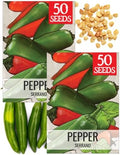 Seed Needs Serrano Hot Pepper Seeds to Plant Vegetables - 2 Packs by SeedNeeds