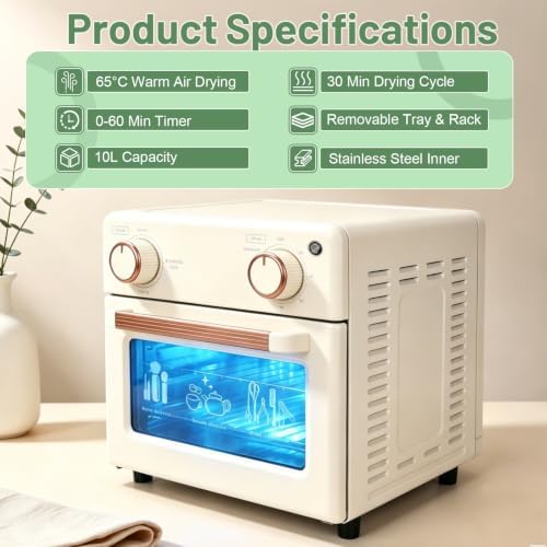 yofuly 10L Nail Tool Cleaning Machine & Hot Air Dryer - Image 3