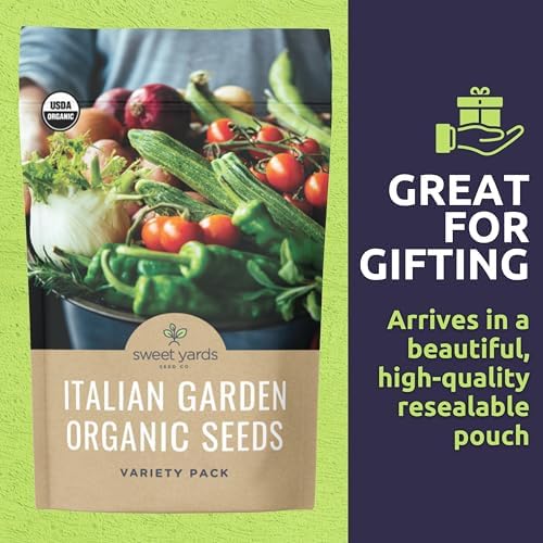 Organic Italian Garden Seeds Variety Pack - 12 Individual Packs - 2026 Season - Genovese Basil, Italian Giant Parsley, Chioggia Beet & More! for Indoor & Outdoor Planting (Non-GMO, Certified Organic) - Image 6