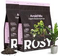 Rosy Soil Aroid Soil Mix, Chunky Biochar Potting Mix, 4 Quarts (Pack of 2) by RosySoil