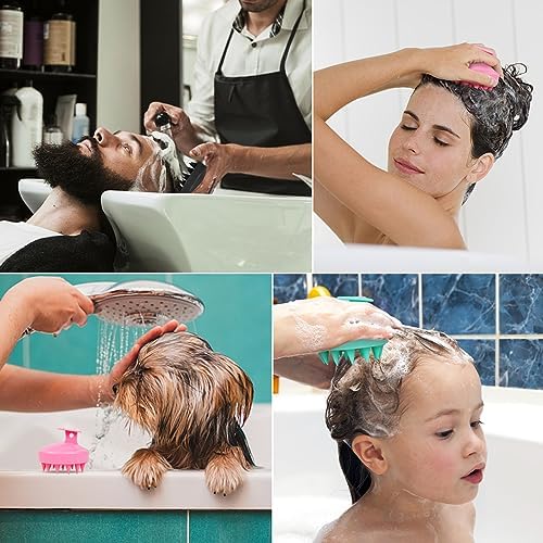 Oligei Scalp Massager 3 Pack, Shampoo Brush, Hair Scrubber for Exfoliation, Soft Silicone Brush for Hair Growth and Dandruff Removal - Image 4
