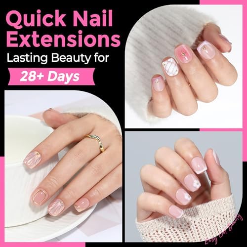 UNA GELLA Extra Short Squoval Gel Nail Tips 216pcs Pre-shaped Half Matte - Image 3