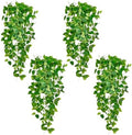 Fake Hanging Plants Vines(4pcs)for Room Decor, Artificial Ivy Greenery Garlands for Home Bedroom Living Aesthetic Kitchen Office Wall Patio Bookshelf,Indoor,Outdoor Farmhouse Decorations(No Basket) by Unknown