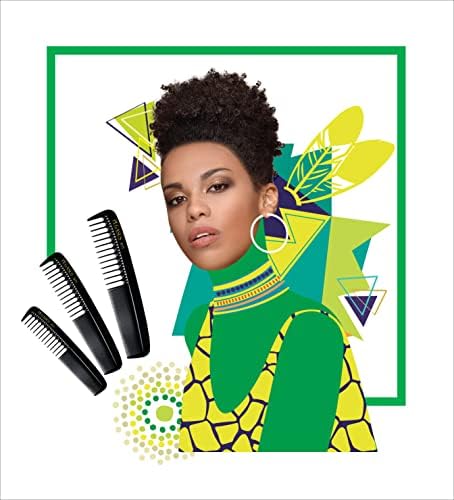 Pegasus 210, 8in Hard Rubber Cutting Comb, Handmade, Seamless, Smooth Edges, Anti Static, Heat and Chemically Resistant, Wet Hair, Everyday Grooming Comb | Peines de goma dura - Black - Image 6