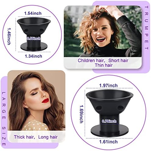 JANYUN 40 Pcs Black Silicone Hair Rollers,Heatless Hair Styling Tools - Image 2