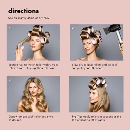 The Hair Edit Ceramic Core Hair Rollers for Salon-Quality Volume, 9-Pack - Image 4