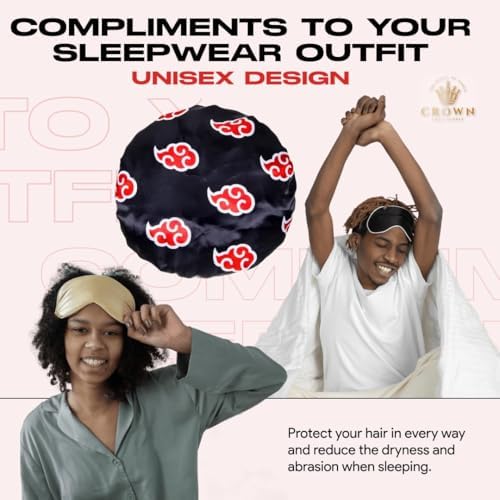 3 PCS Satin Bonnet Set for Women & Men, Silky Sleep Caps for Hair Protection, Adjustable Elastic Bonnet (A6) - Image 6