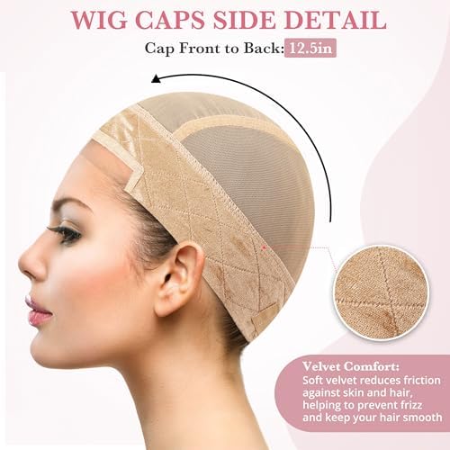 Wig Caps for Women Non Slip - All-in-1 Wig Cap for Lace Front Wigs - Image 3
