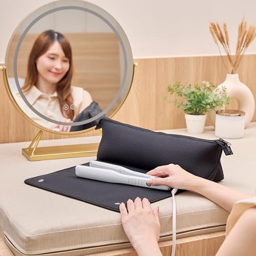 BAREFOOT CARIBOU Hair Tools Travel Bag and Heat Resistant Mat (Mesh Black) - Image 4