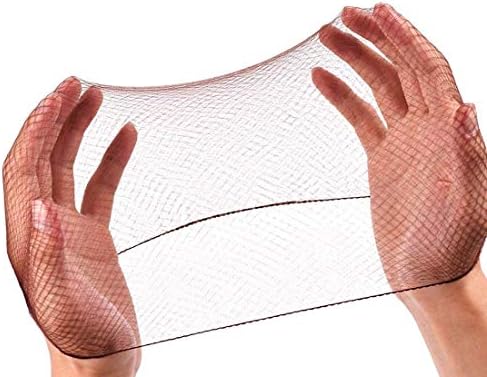 Hair Net 100 Pcs, Smilco 22 Inches Hair Nets Elasticity Invisible Elastic Mesh for Food Services, Ballet Bun, Sleeping, Women and Wig (100,Brown) by Smilco