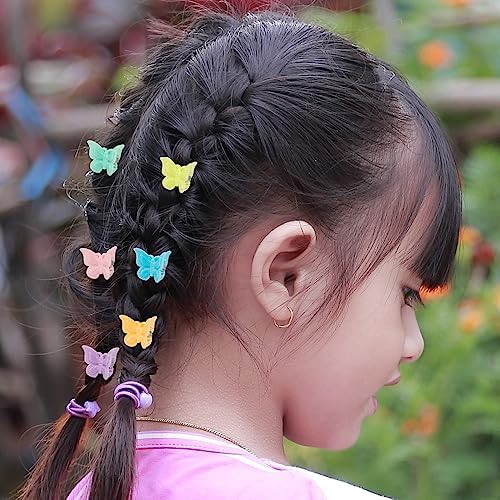 100 Pieces Assorted Color Butterfly Hair Clips, Beautiful Mini Butterfly Hair Clips Hair Accessories for Women and Girls (Macarons) - Image 7