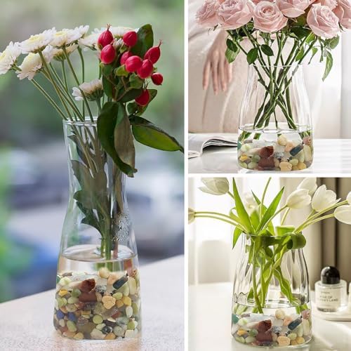 5LB Colorful Pebbles for Succulent, 3/8 Inch Natural River Rocks for Plants, Natural Decorative Polished Pebbles for Cactus,Vases, Planters,Outdoor Gardening and Indoor Plants - Image 5