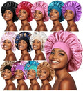 12pcs Large Satin Bonnets for Sleeping, Silky Hair Bonnet for Women Braids by inprog