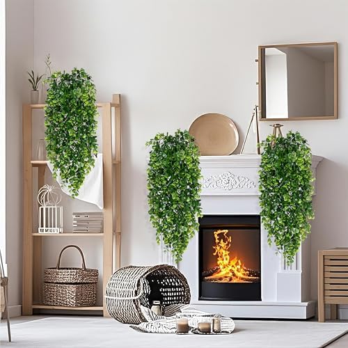 Waipfaru 8Pcs Fake Hanging Plants 2.7FT Fake Plants Fake Vines Greenery - Image 4