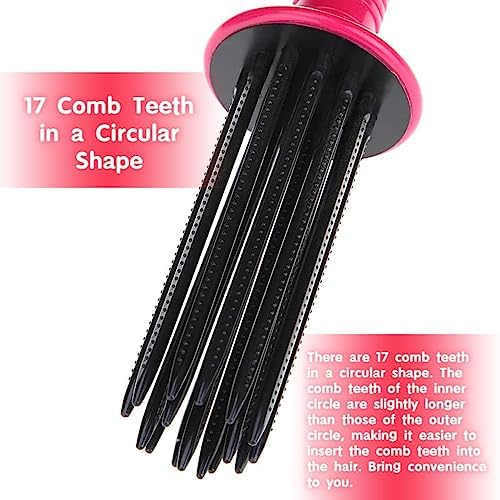 17 Teeth Curl Defining Brush, Professional Hair Styler Tool for Curly Hair, Salon and Home (2Pcs) - Image 3