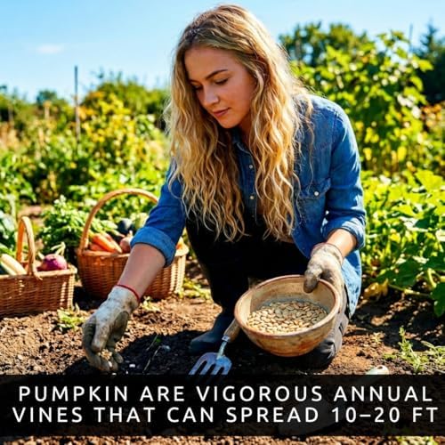 Bright and Colorful Pumpkin Patch Seeding Kit (20 Mixed Seeds) - Mix of Amazing Colors, Pink, Black, Blue, Orange White. Seeds for Planting - Image 3