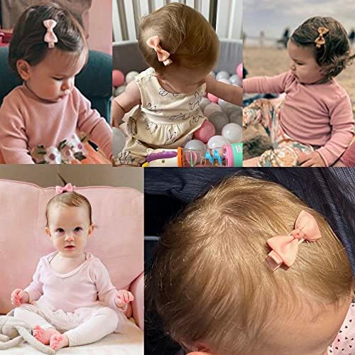CÉLLOT Baby Hair Clips 50PCS Baby Girls Fully Lined 2" Baby Bows in Pairs - Image 3