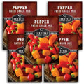 Patio Snack Mix Mini Sweet Pepper Seeds for Planting (5 Pack) by SurvivalGardenSeeds
