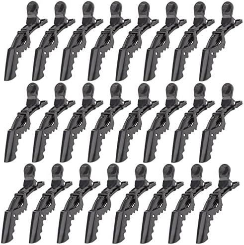 Ondder 24pcs Hair Clips for Styling, Sectioning, Coloring, Cutting - Alligator Salon Pro Hair Clips for Barber, Unisex, Adult by Ondder