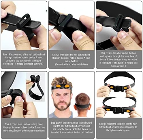 AOMGD Neckline Shaving Template and Adjustable Hair Trimming Guide,Black - Image 4