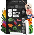 SproutMe Hot Pepper Seeds for Planting, 8 Varieties, 400+ Seeds by SproutMeSeeds