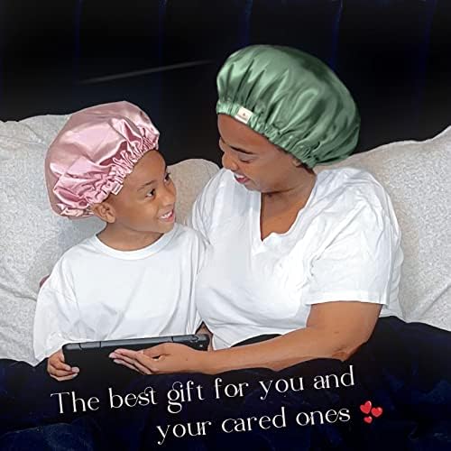 YANIBEST Satin Bonnet for Sleeping Women Men, Adjustable Hair Bonnet - Image 5