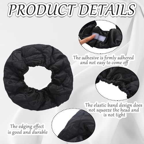 1 Pcs Hair Dryer Heat Shield with 10 Disposable Hoods, Black - Image 3