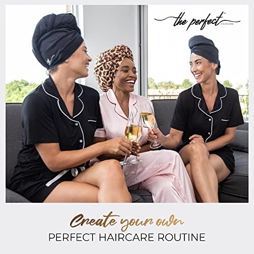 THE PERFECT HAIRCARE Microfiber Hair Plopping Towel Set – Super Absorbent Anti-Frizz Hair Drying Wrap + 2 Curl Scrunching Towels – Fast Drying, Lightweight Wrap for Women, Girls & All Hair Types - Image 6