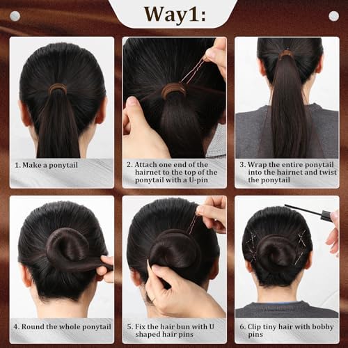 Dance Hair Accessories Kit: Invisible Hair Net, Hair Bobby Pins & Flyaway Tamer - For Professional Dance Competition (Ballet, Wedding, Flight Attendant, Work) - Image 4