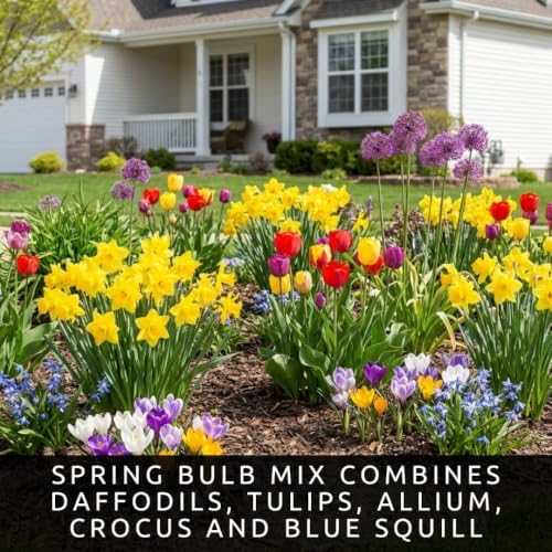 50 Spring Flower Bulbs to Plant, Tulips, Daffodils, Allium, Crocus & Squill - Image 2