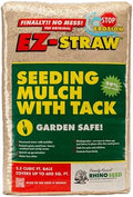 EZ-Straw Seeding Mulch with Tackifier - Biodegradable Organic Processed Straw a 2.5 CU FT Bale (Covers up to 500 sq. ft.) by EZ+Straw