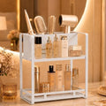 Bathroom Counter Organizer, Metal Vanity Shelf with Hair Dryer Holder by SanDream