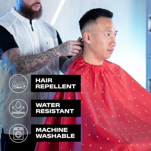 Barber Strong The Barber Cape Haircut Cover for Men, Hair Repelling and Static-Reducing Material, Water Resistant Fabric - Image 6