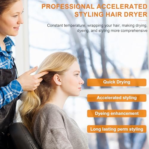 Elitzia 1000W Hooded Hair Dryer with Timer & Temp Control for Salon - Image 5