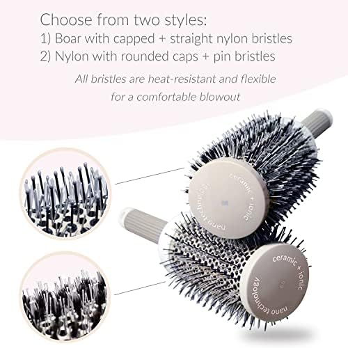 Mr Big Hair Brush, Extra Long and Wide Round Hair Brush for Blow Drying, 6 inch, Boar Bristles, Ionic Thermal Barrel, Adds Volume and Eliminates Frizz, Unique 3.75 inch Wide, Salon Quality - Image 4