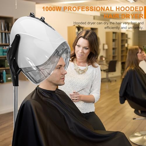 Elitzia 1000W Hooded Hair Dryer with Timer & Temp Control for Salon - Image 2