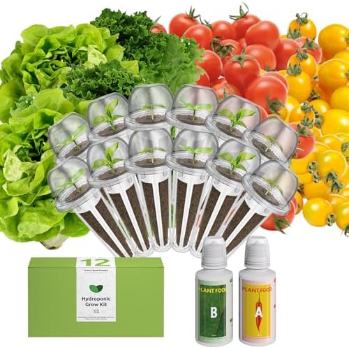 inbloom Organic Salad Seed Pod Kit for AeroGarden, Ahopegarden Hydroponics Growing System,Low-Calorie Food, 12-Pods (350+ Seeds, Include Fast and Butter Lettuce, Red Cherry and Golden Cherry Tomato) by inbloomgarden