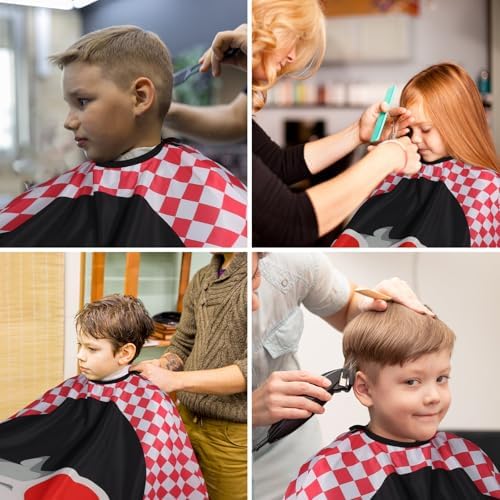 Professional Hair Cutting Cape(2 Pack), Salon Barber Cape with Adjustable Snap Closure - Image 5