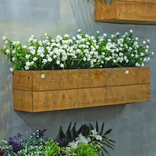 WILLBOND 12 Bundles UV Resistant Faux Flowers, White - Image 5
