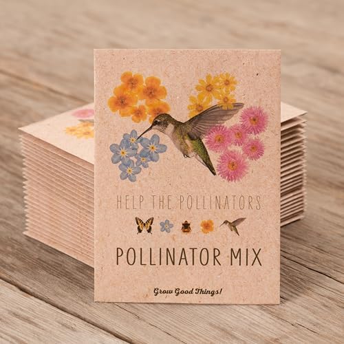 Bentley Wildflower Mix, Pre Filled Hummingbird Packets, 25 Annual Flower Packs, Perfect Eco-Friendly Gift for DIY Gardeners or New Homeowners, Non GMO Seeds - Image 6