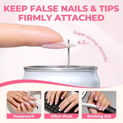 UNA GELLA 15g Nail Glue for Press On Nails with 20ml Nail Glue Remover Kit - Image 5
