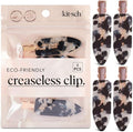 Kitsch Creaseless Hair Clips for Women - Black Terrazzo, 4pcs by Kitsch