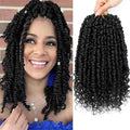 Pre-twisted Crochet Hair - 12 Inch Bohemian Passion Twist Braids for Women by Pofworld
