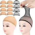 FANDAMEI 12PCS Wig Cap, Beige Wig Caps For Women, Mesh Black Wig Cap by FANDAMEI